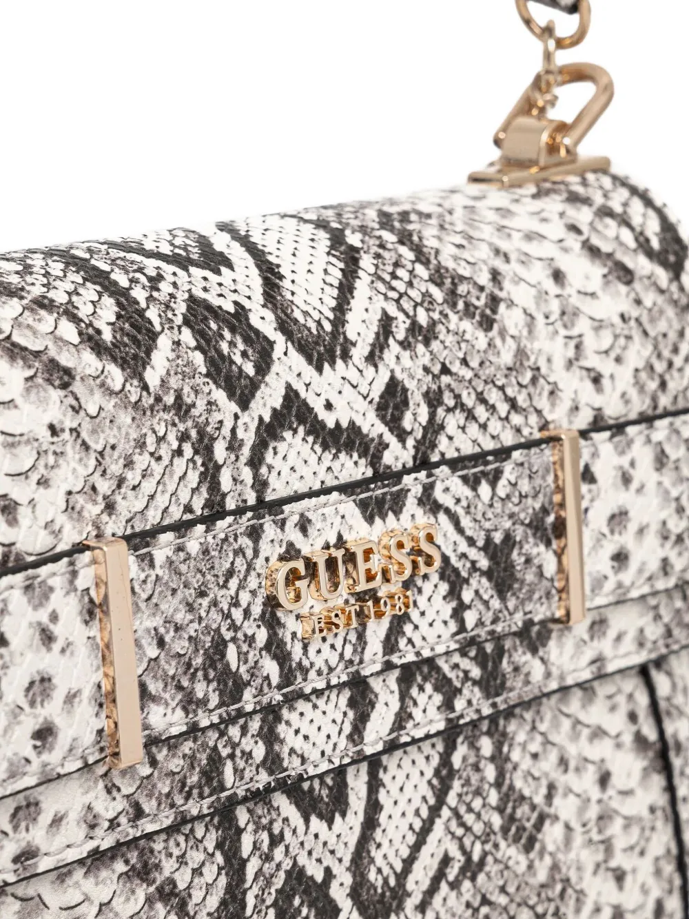 GUESS USA Shopper met dierenprint Wit