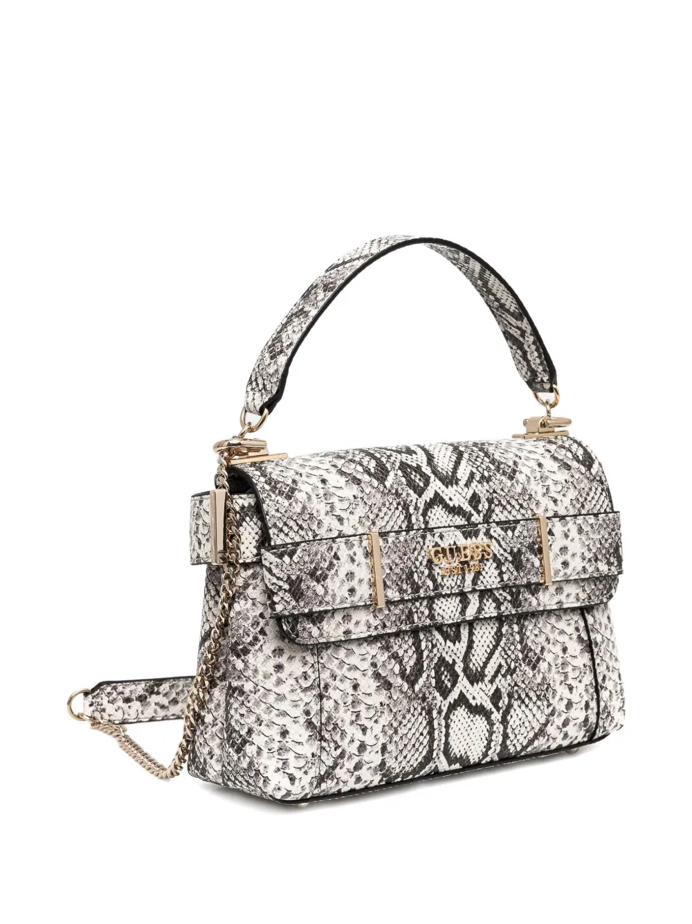 GUESS USA Shopper met dierenprint Wit