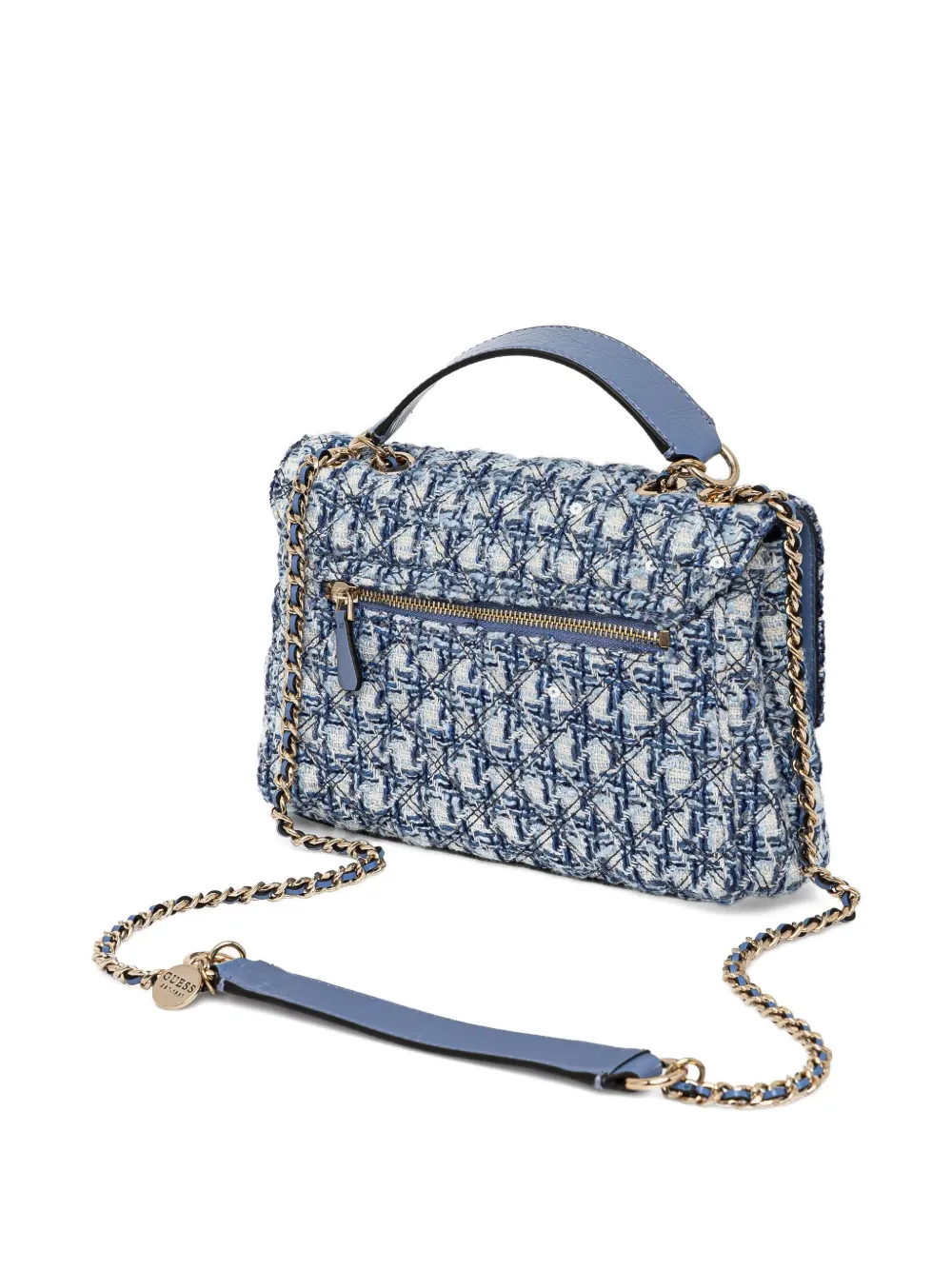 GUESS USA Crossbodytas met logoplakkaat Blauw