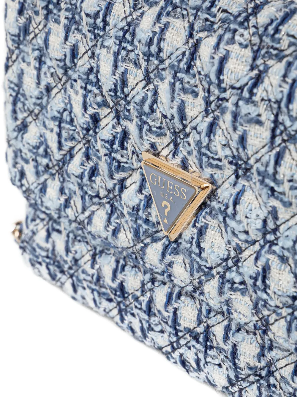 GUESS USA Crossbodytas met logoplakkaat Blauw