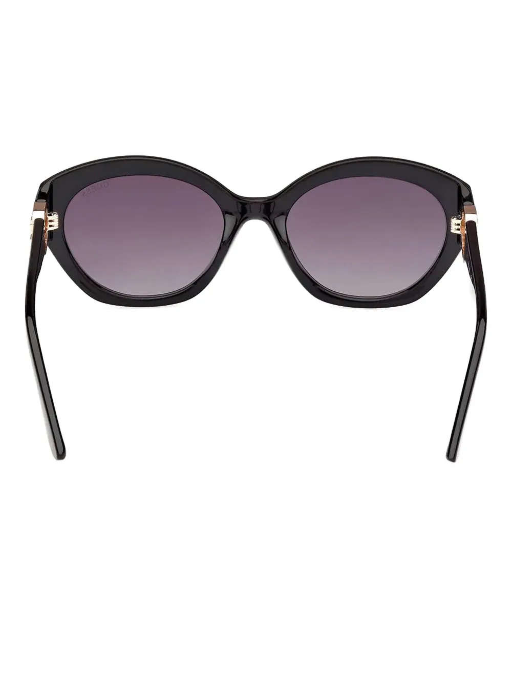 GUESS EYEWEAR Zonnebril met ovaal montuur en logo 01B BLACK