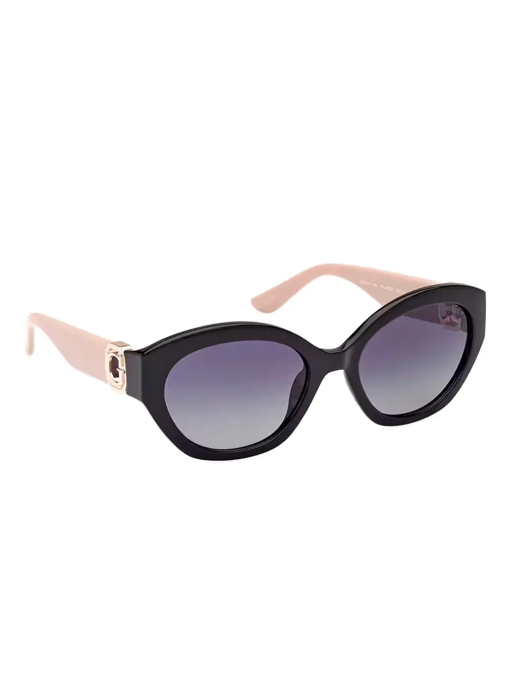 GUESS EYEWEAR oval-frame logo sunglasses - Zwart