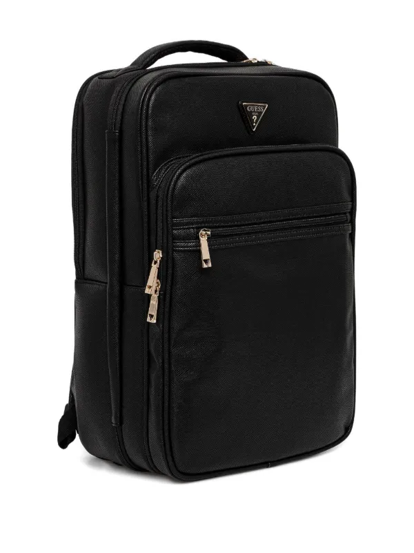 GUESS USA Norom Saffiano Leather Backpack | Black | FARFETCH display picture 2