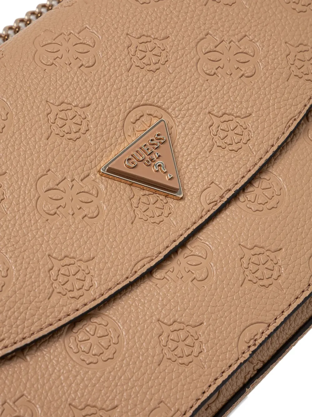 GUESS USA Crossbodytas met logo-reliëf Beige
