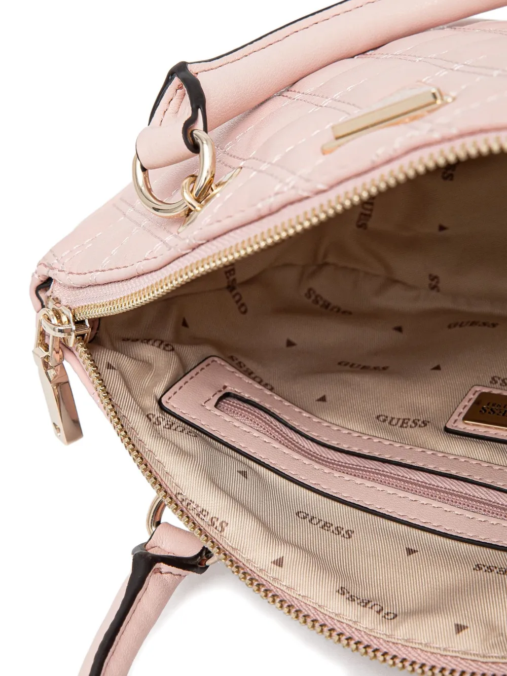 GUESS USA Crossbodytas met logoplakkaat Roze