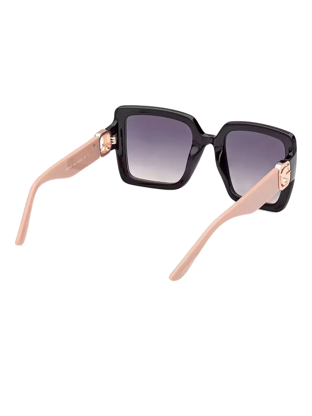 GUESS EYEWEAR Zonnebril met vierkant montuur en logoplakkaat Roze