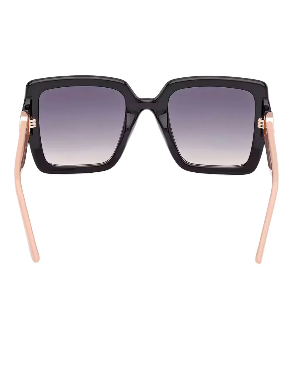 GUESS EYEWEAR Zonnebril met vierkant montuur en logoplakkaat Roze