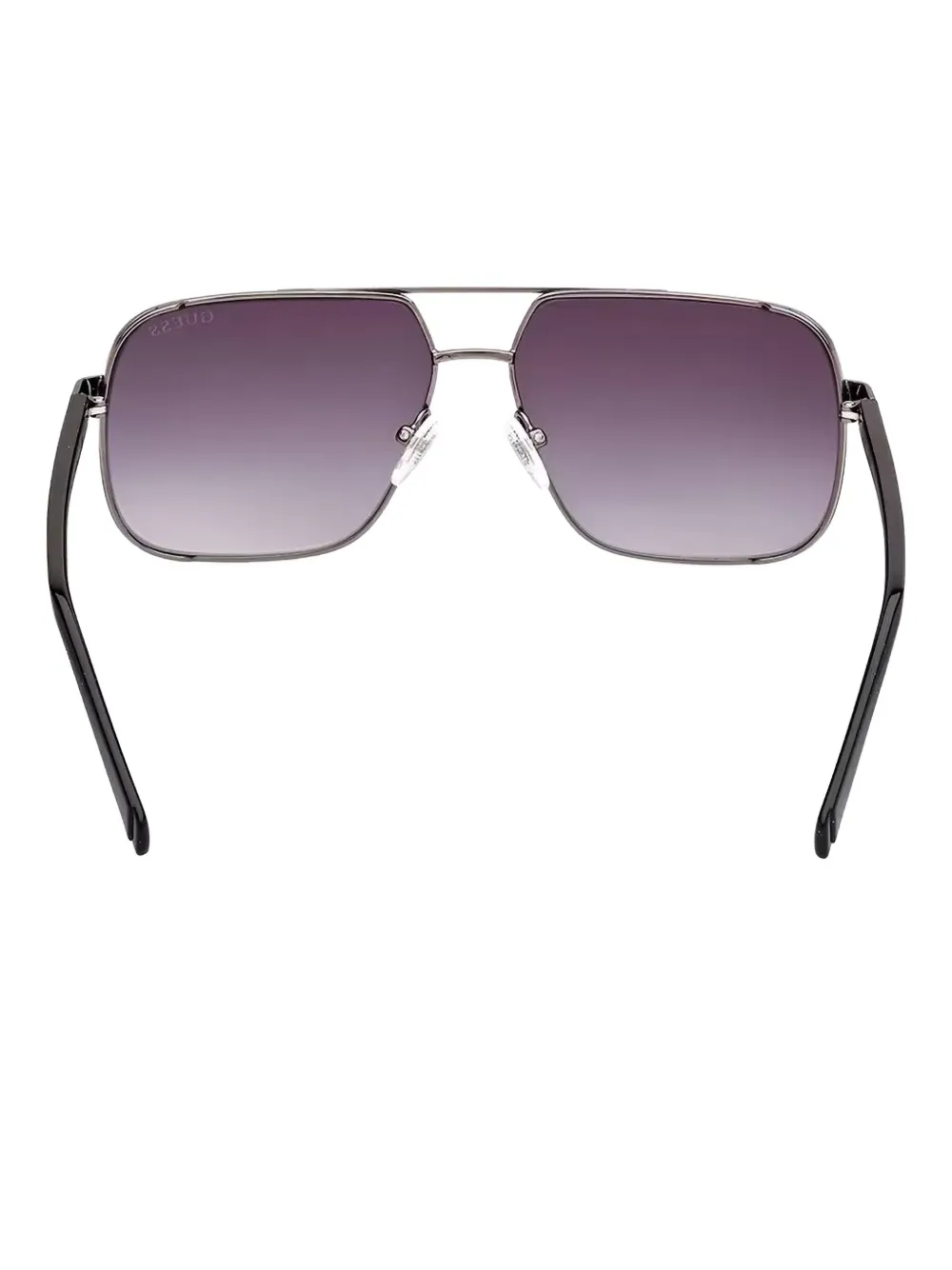 GUESS EYEWEAR Zonnebril met rechthoekig montuur Grijs