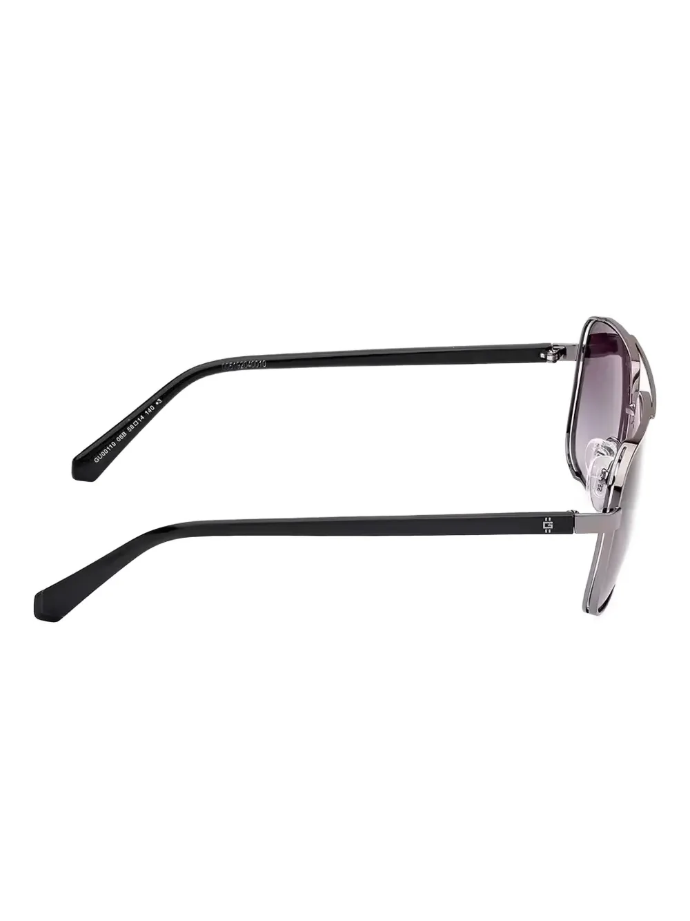 GUESS EYEWEAR Zonnebril met rechthoekig montuur Grijs