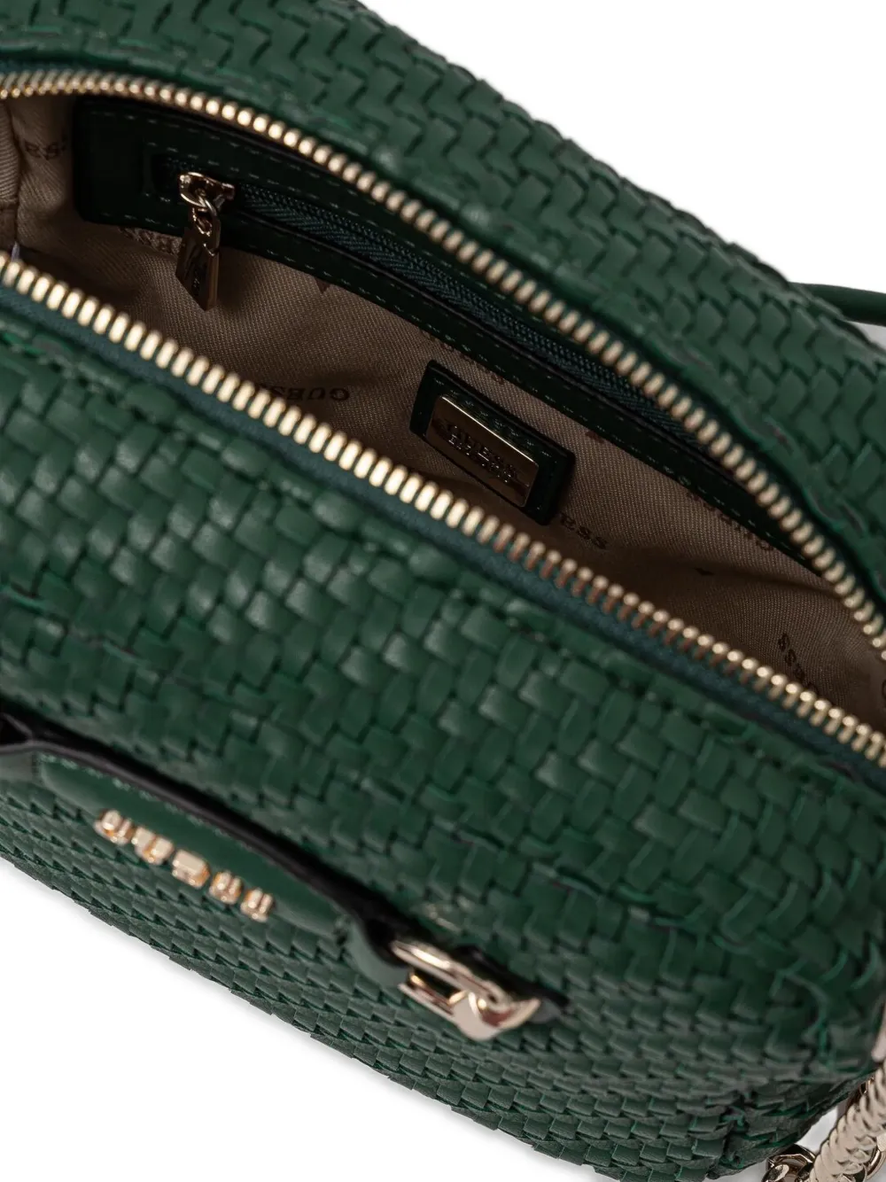GUESS USA Geweven crossbodytas Groen