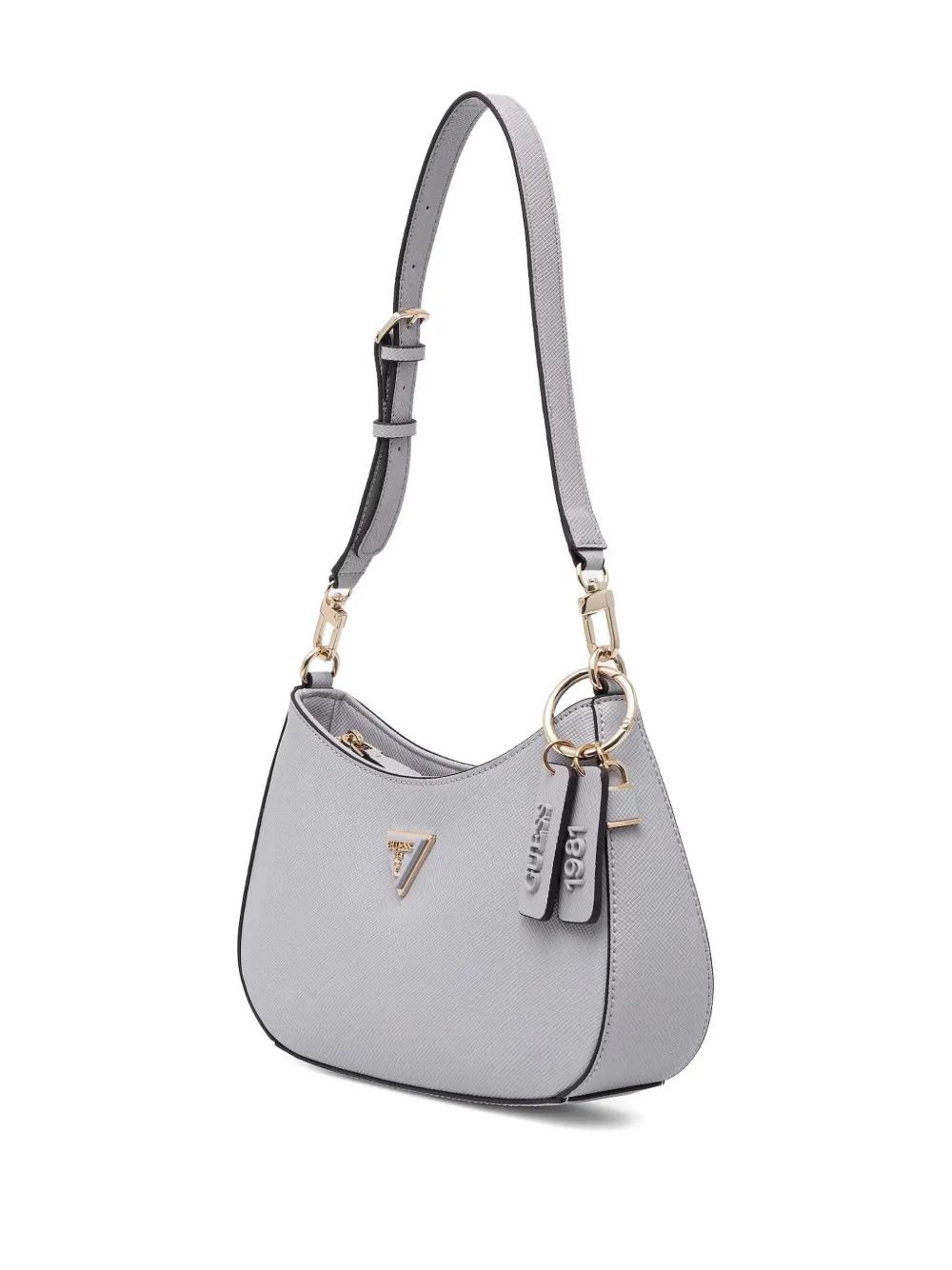 GUESS USA Gestructureerde clutch Grijs