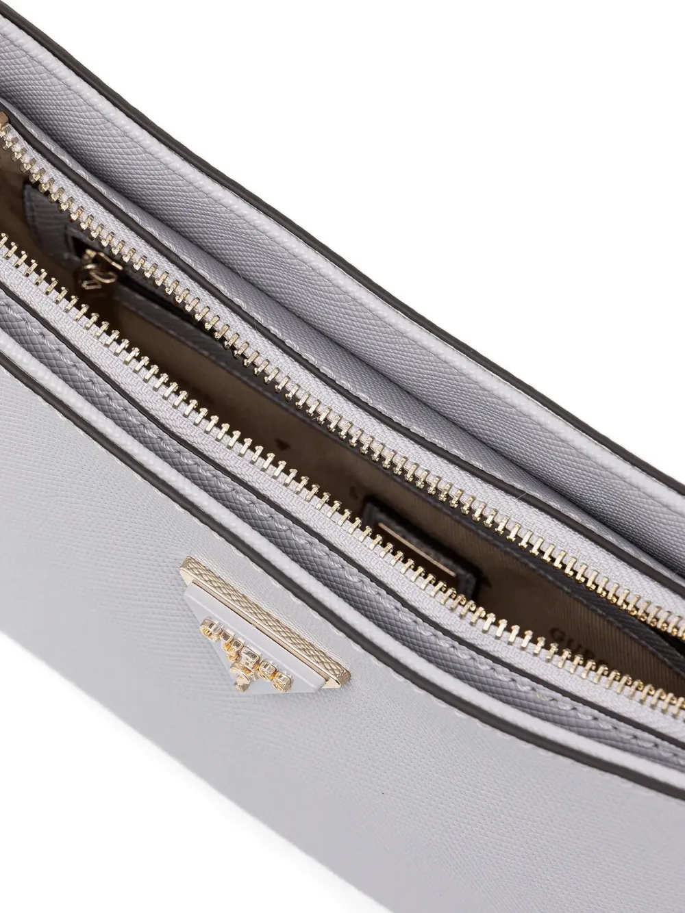 GUESS USA Gestructureerde clutch Grijs