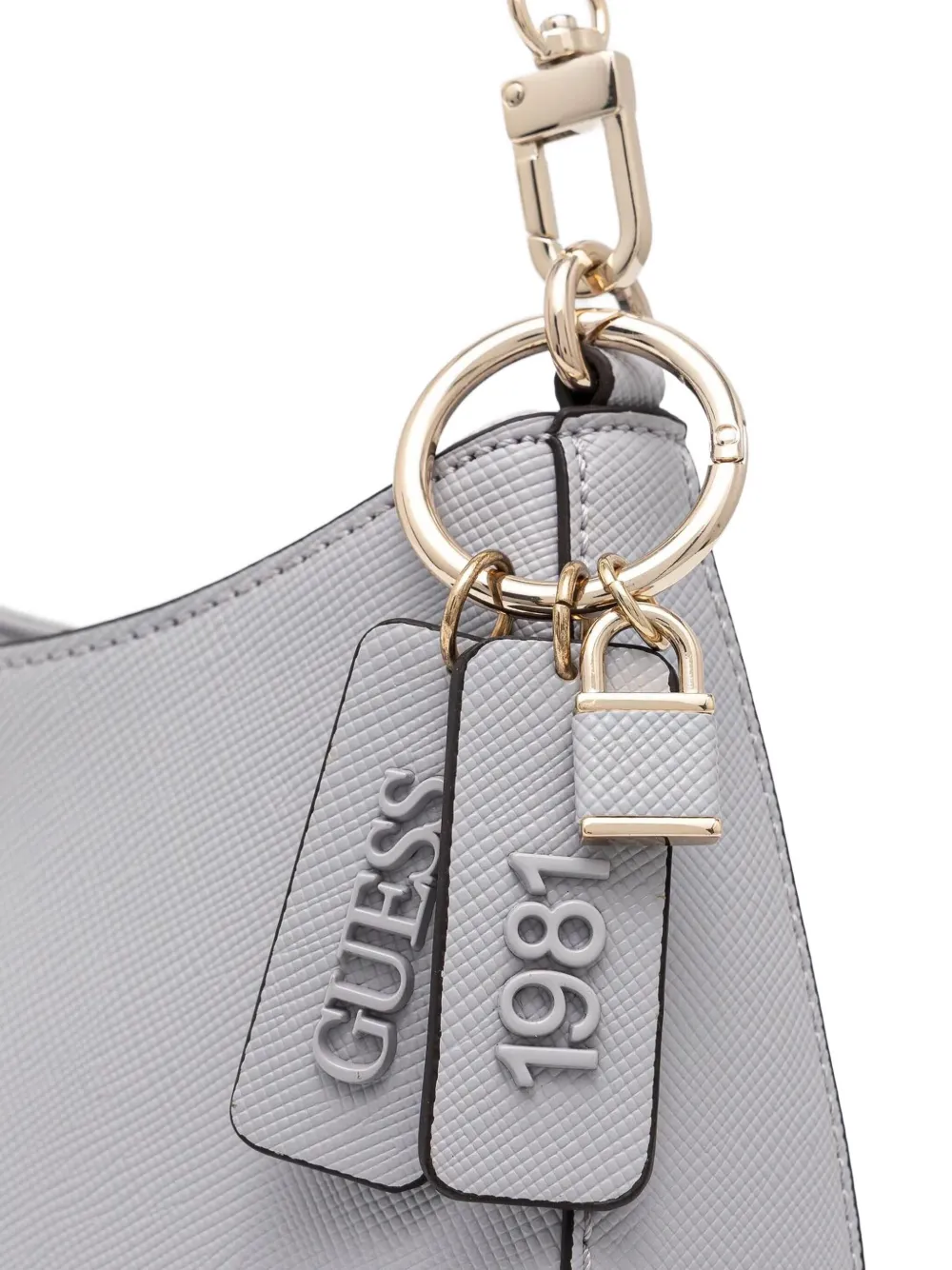 GUESS USA Gestructureerde clutch Grijs