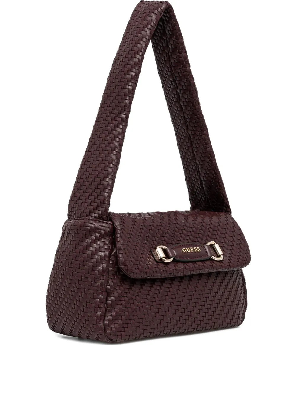 Guess Usa Francy Flap-closure Tote Bag In Red