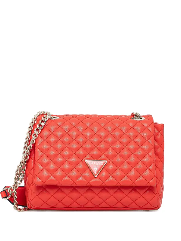 GUESS USA キルティング ショルダーバッグ | レッド | FARFETCH JP