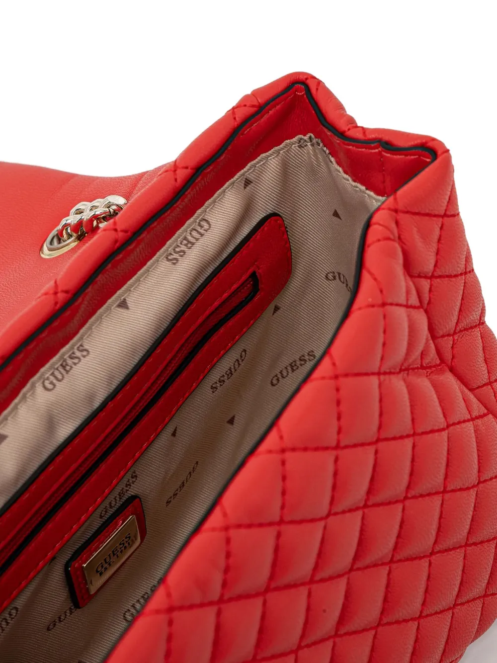 GUESS USA Gewatteerde schoudertas Rood