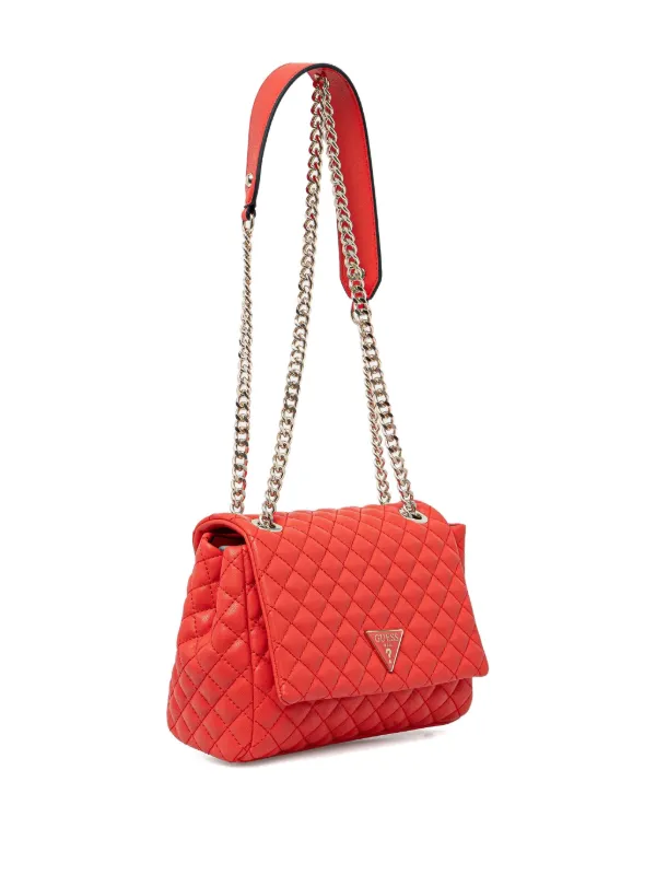 GUESS USA キルティング ショルダーバッグ | レッド | FARFETCH JP