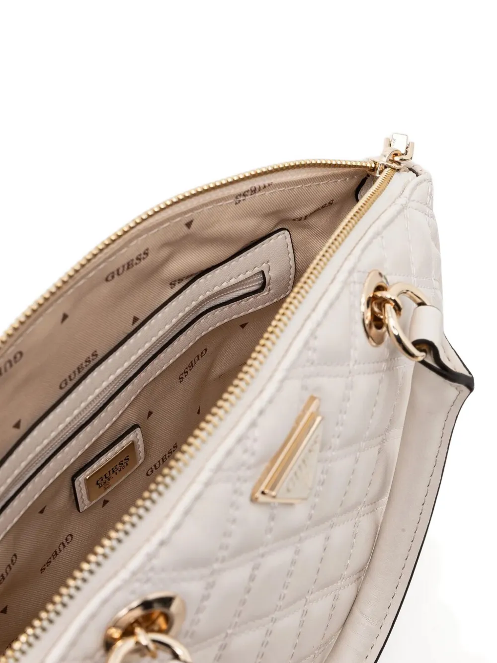 GUESS USA Gewatteerde crossbodytas Wit