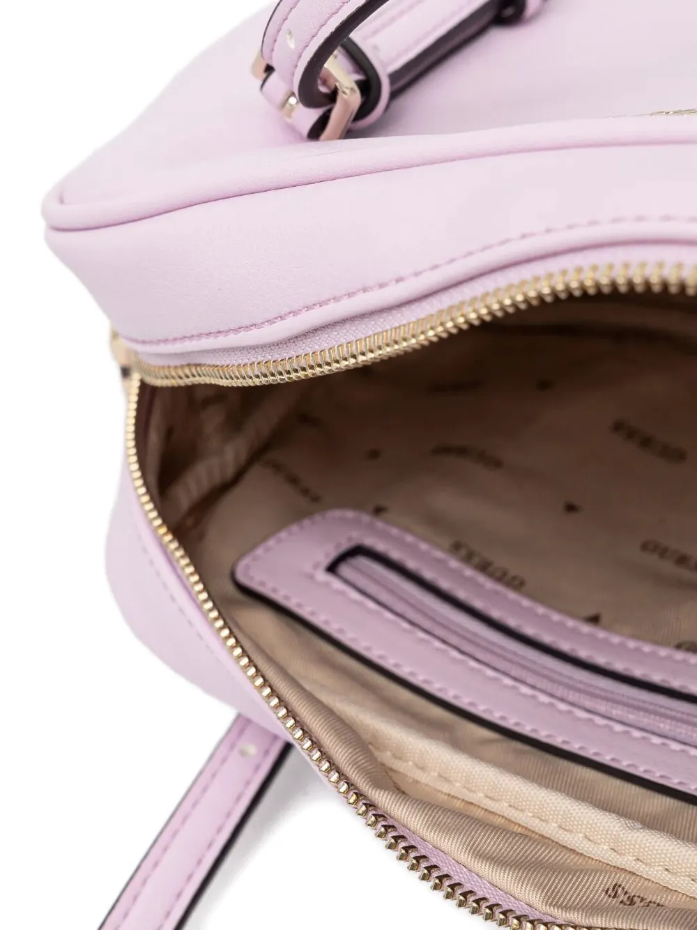 GUESS USA Gestructureerde schoudertas met dubbele band Roze