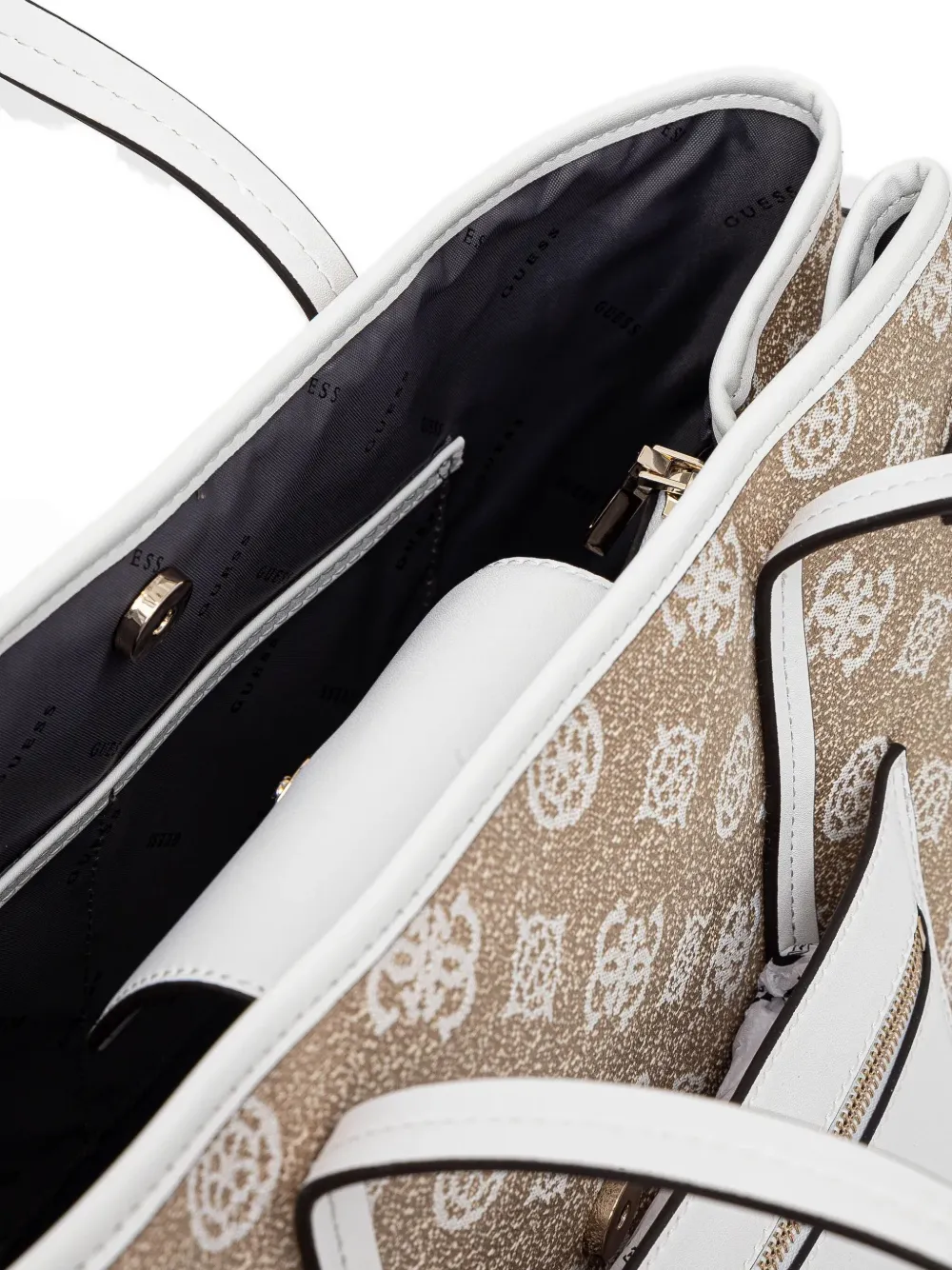 GUESS USA Heuptas met logoplakkaat Beige
