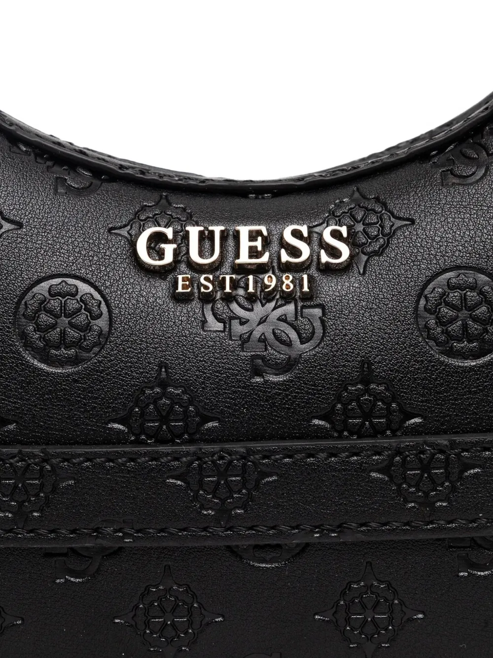 GUESS USA Schoudertas met logo-reliëf Zwart
