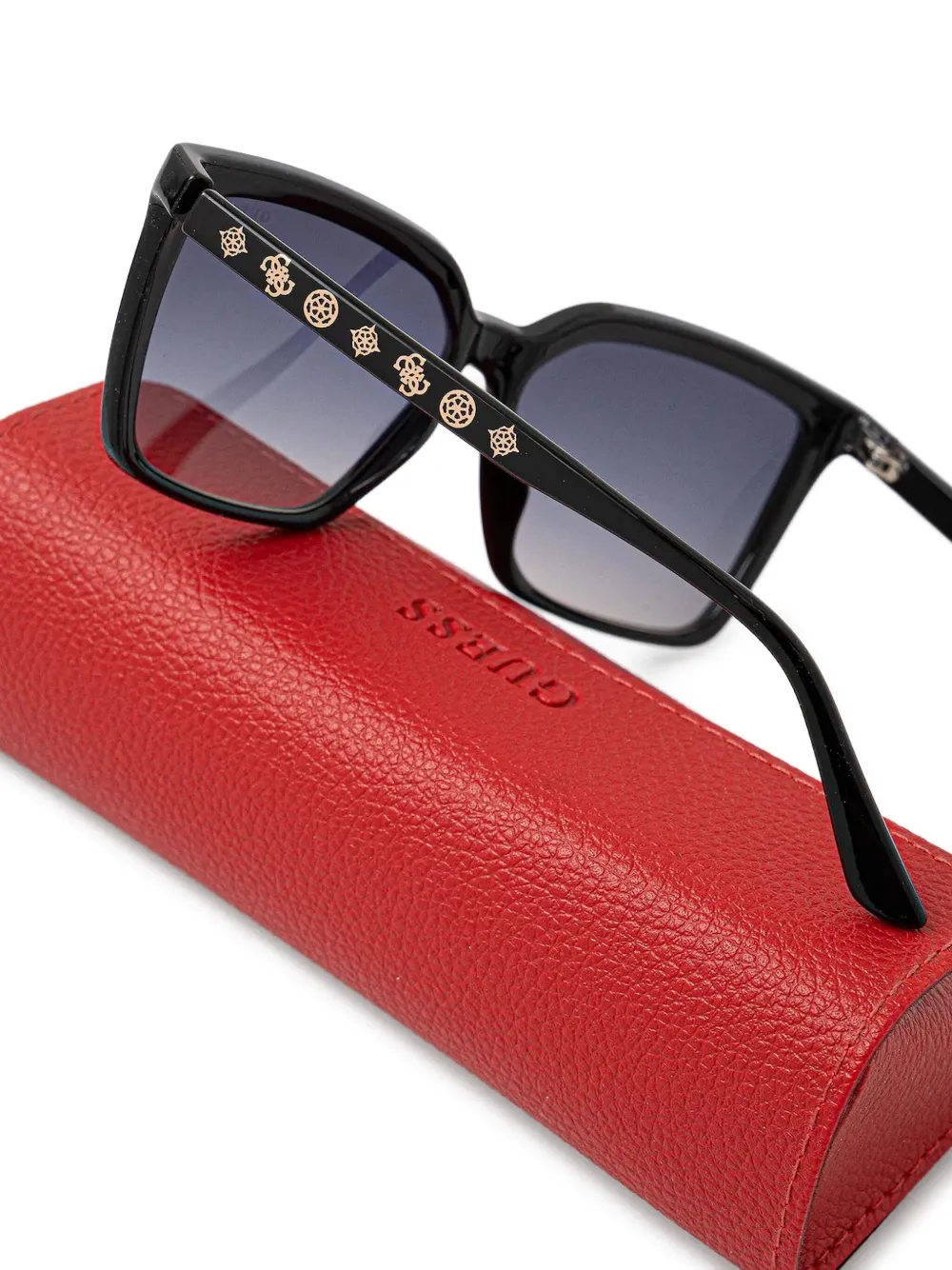 GUESS EYEWEAR Zonnebril met vierkant montuur Zwart