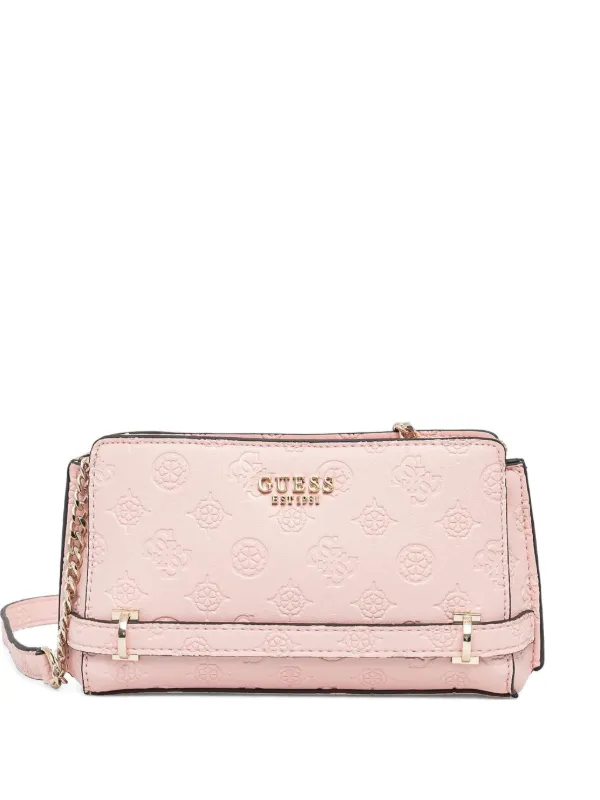 GUESS USA モノグラム ショルダーバッグ | ピンク | FARFETCH JP