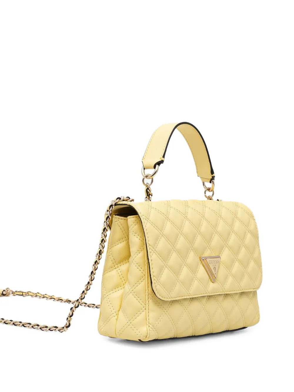 GUESS USA Gewatteerde crossbodytas Geel
