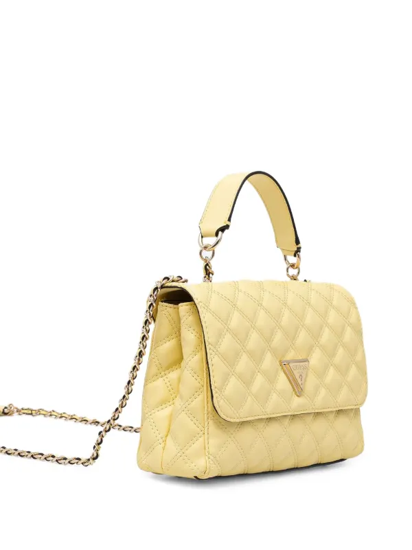 GUESS USA Quilted Crossbody Bag Yellow FARFETCH ID