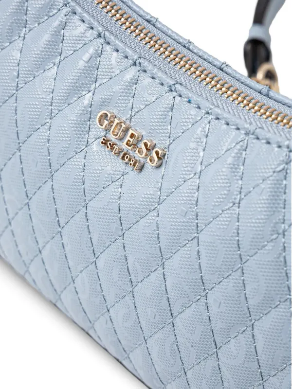 GUESS USA キルティングレザー ショルダーバッグ | ブルー | FARFETCH JP
