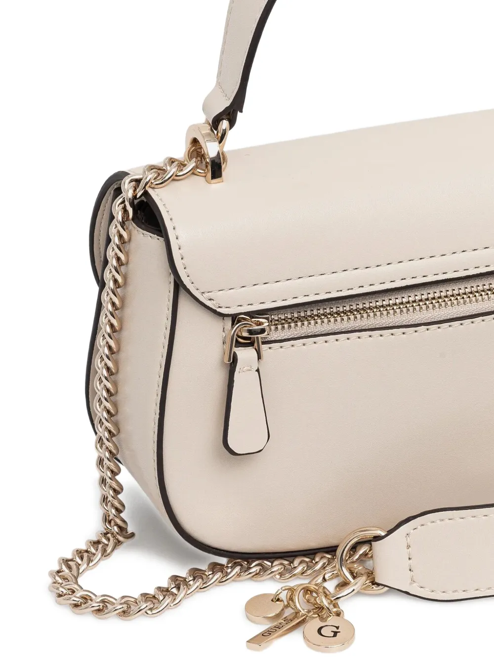 GUESS USA Schoudertas met kettinghengsel Wit