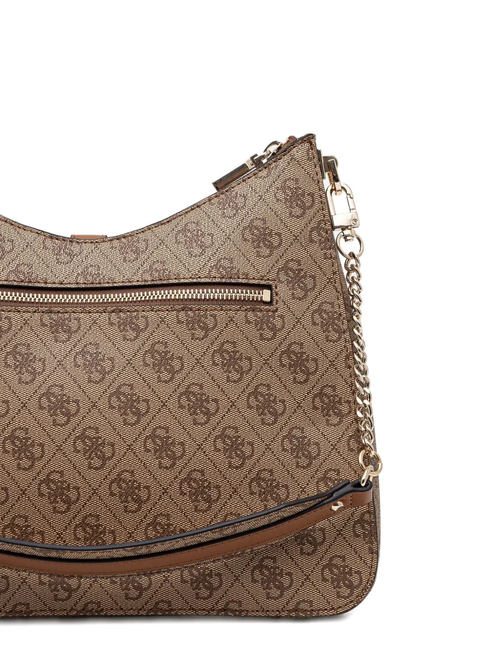 GUESS USA Schoudertas met logopatroon Bruin