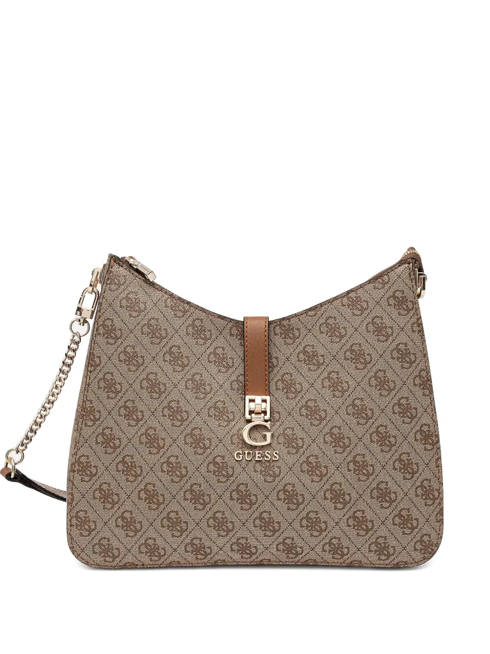 GUESS USA Zamira monogram-patterned shoulder bag | Brown | Image 1