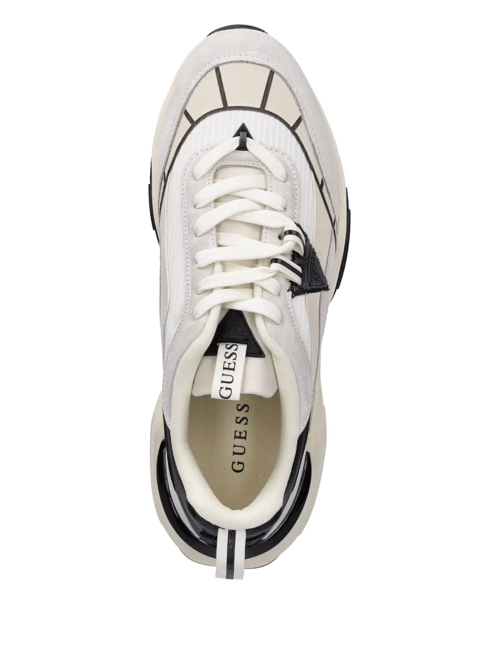 Guess Usa Valencia Suede-panel Sneakers In Multi