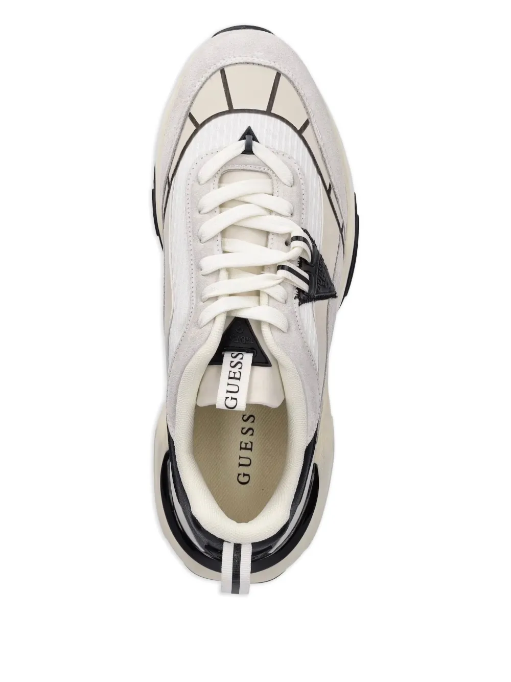 GUESS USA Sneakers met suède vlak Beige