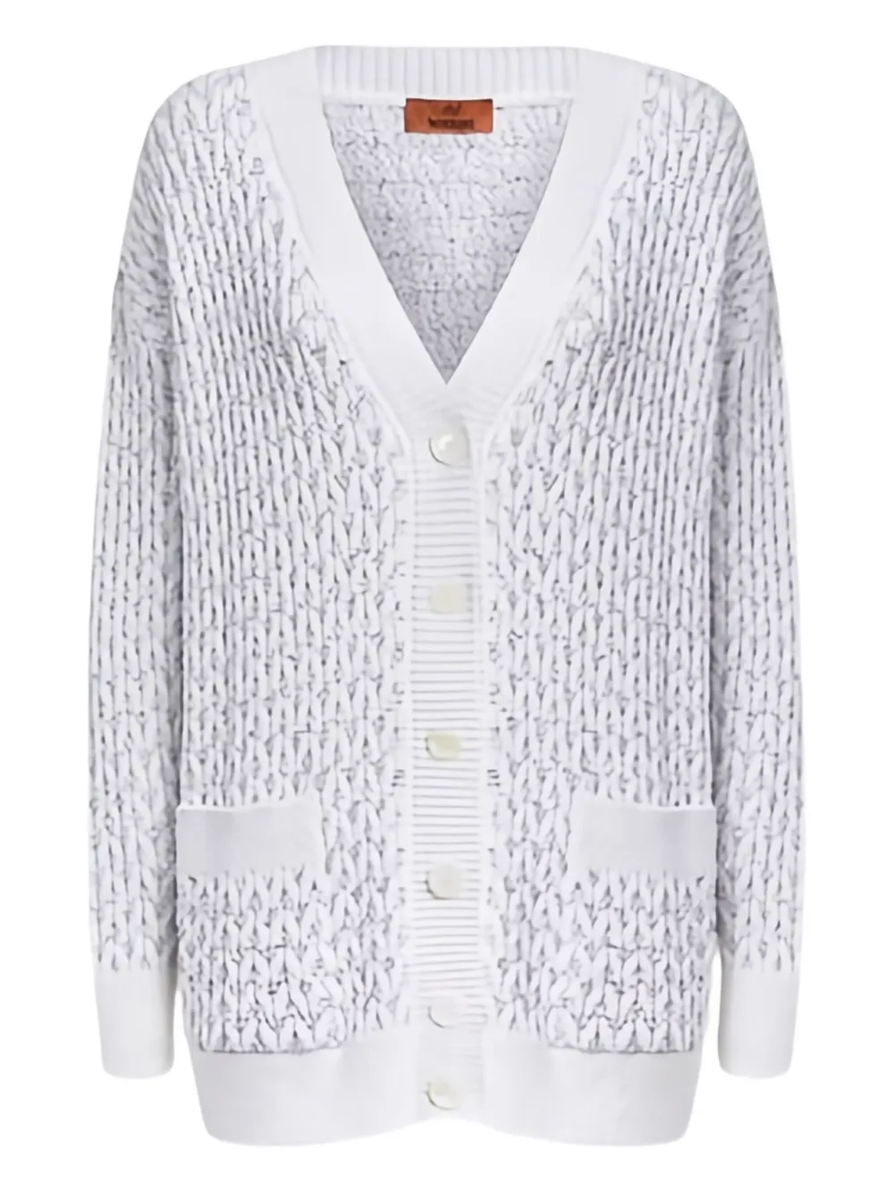 Missoni Patch-pockets Cardigan In White