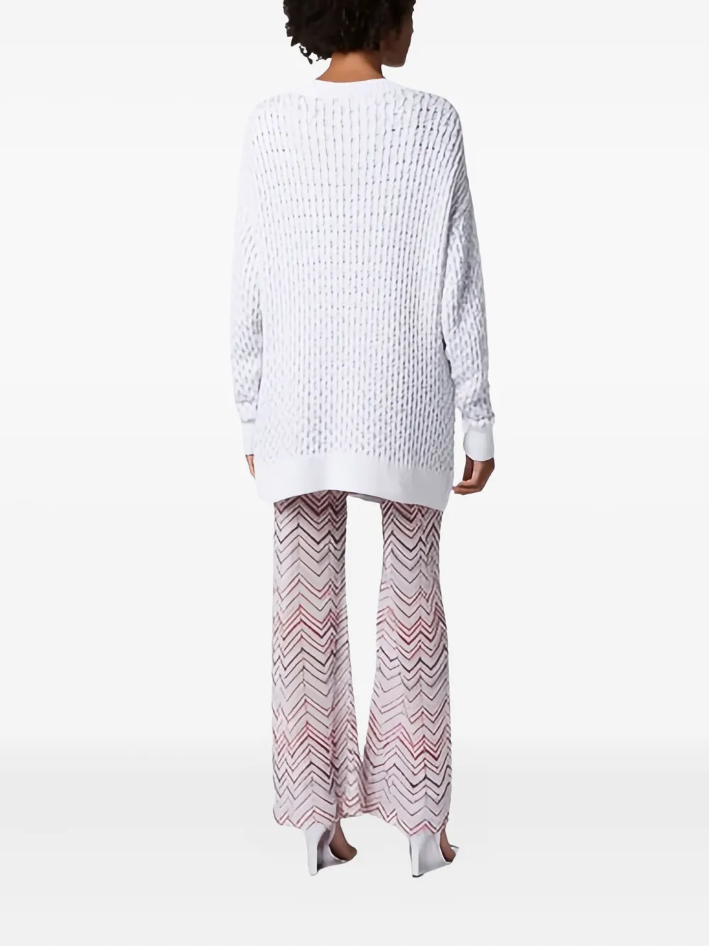 Missoni Patch-pockets Cardigan In White