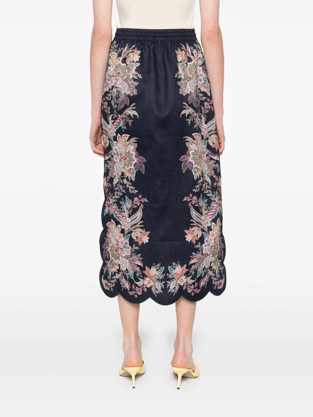 Shop Zimmermann Rhiannon Midi Skirt