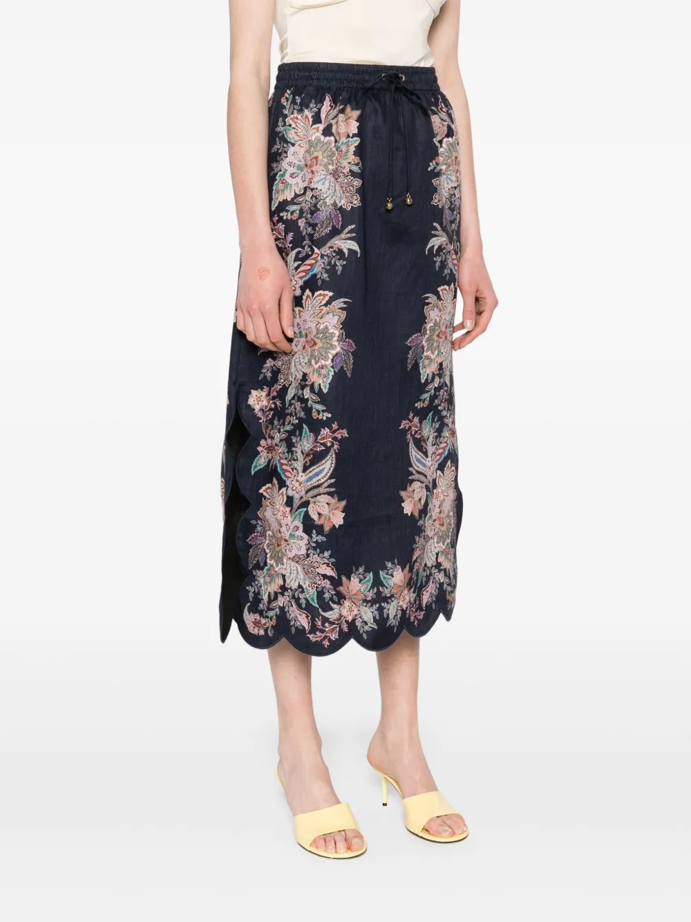 ZIMMERMANN RHIANNON MIDI SKIRT