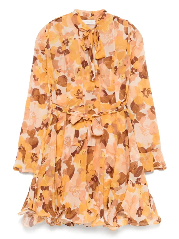 zimmermann balance long sleeve mini dress Shop ZIMMERMANN Balance Long Sleeve Mini Dress on Rinascente