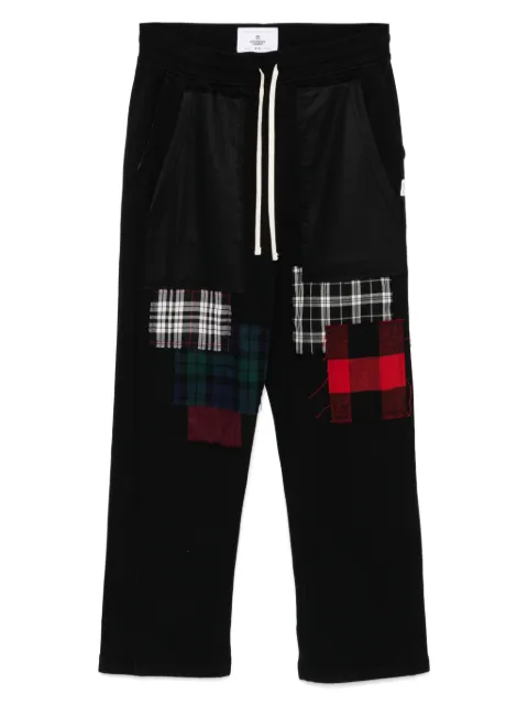 Junya Watanabe MAN tartan check-patchwork sweatpants