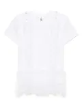 Noir Kei Ninomiya Layered design T-shirt - White