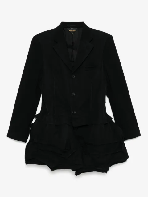 Comme Des Garçons Blazer met asymmetrische afwerking