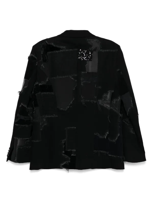 Junya Watanabe MAN Patchwork Blazer | Black | FARFETCH