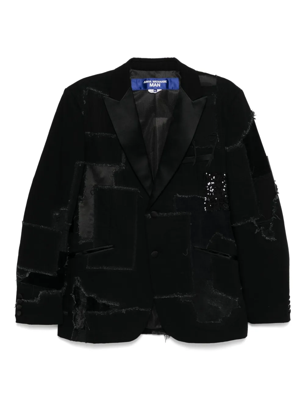 Junya Watanabe MAN patchwork blazer | Black | Image 1