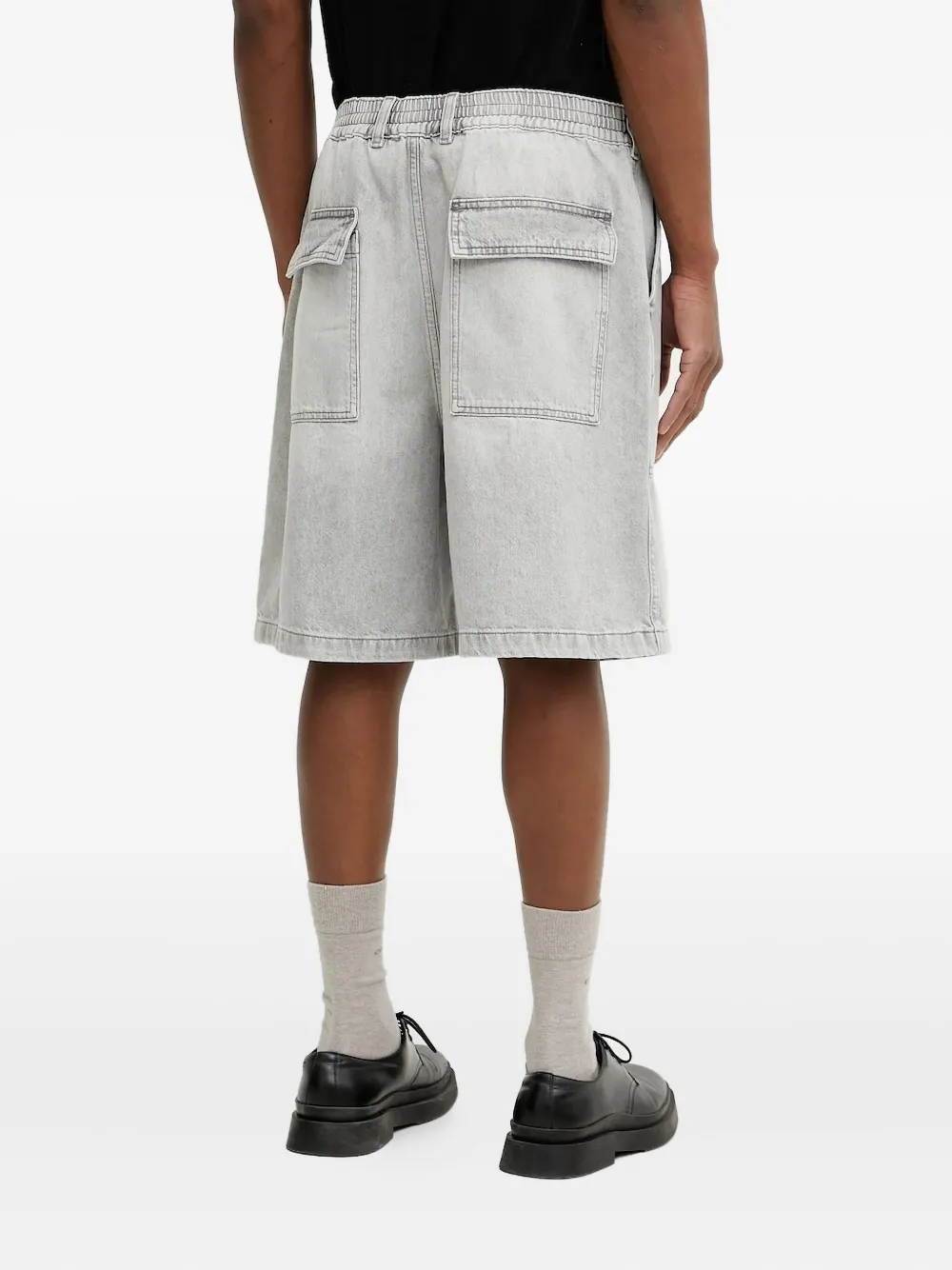 IRO Denim shorts met cargozakken - Grijs