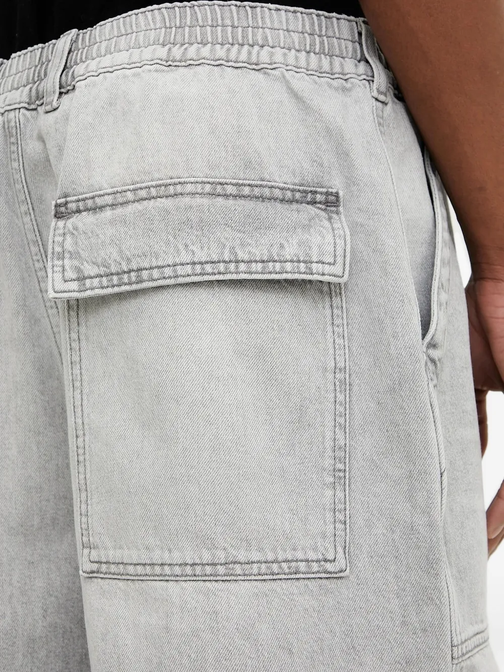 Iro Utility-pockets Denim Shorts In Gray