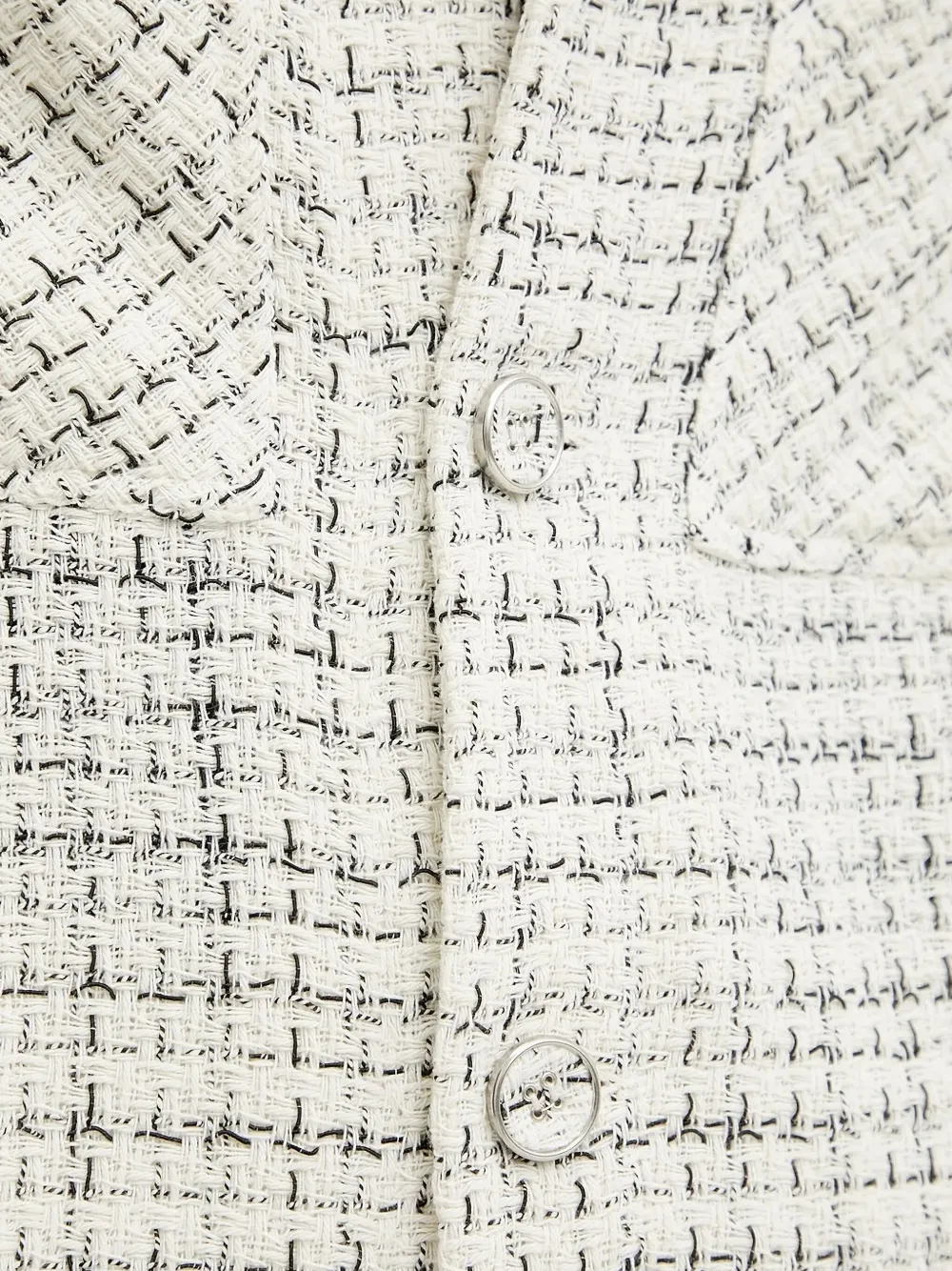 IRO tweed frayed-edge shirt jacket Beige