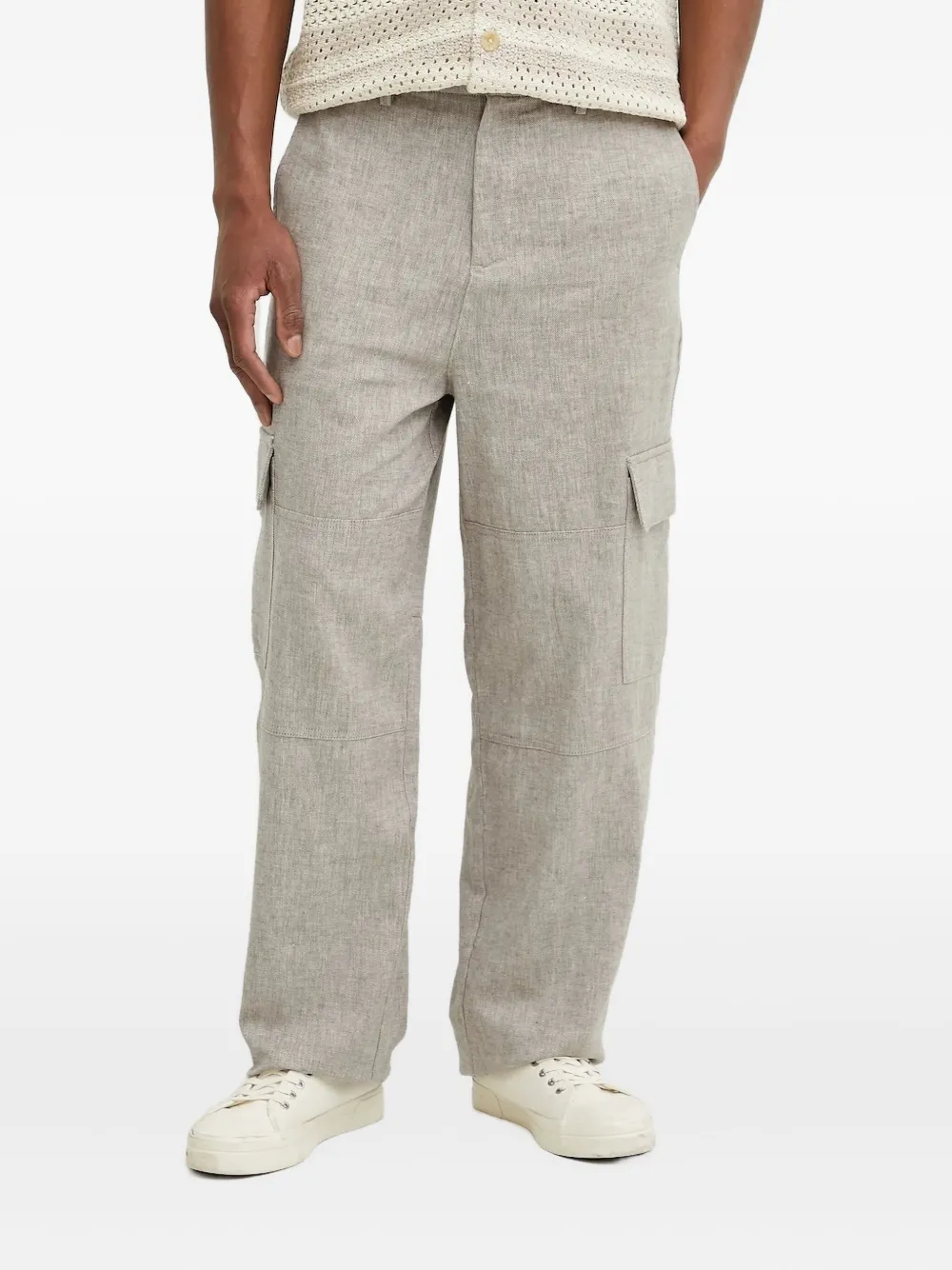 IRO Broek met cargo zak - Beige