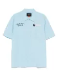 Deus Ex Machina logo-patch shirt - Blue
